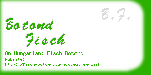 botond fisch business card